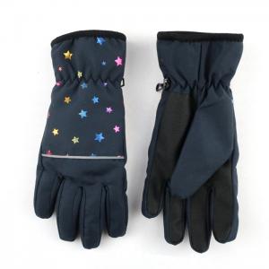 Kid's ski gloves -   foil print